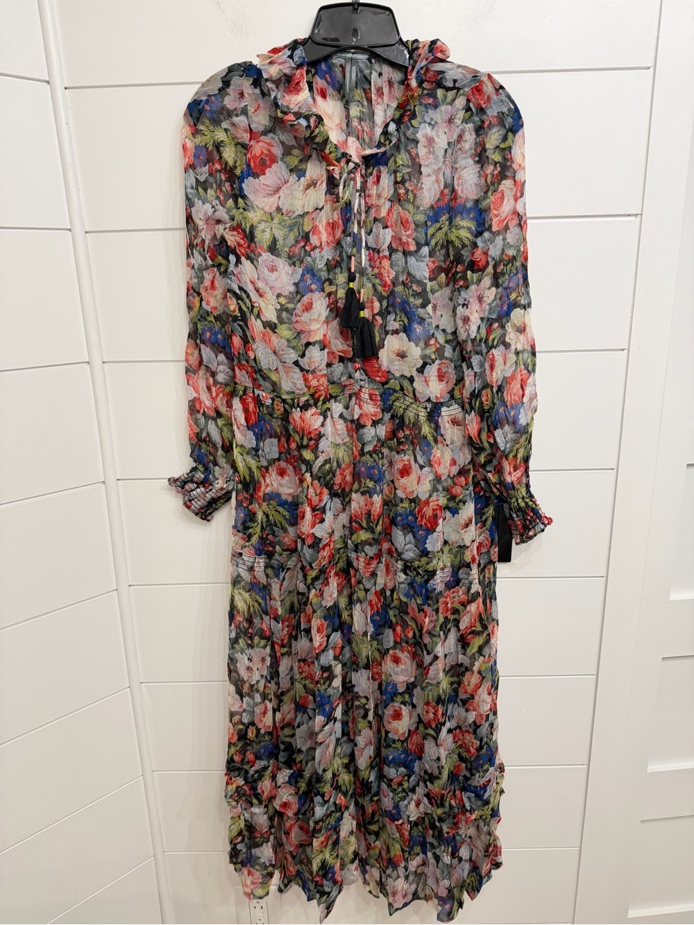 Anthropologie The Marais Printed Chiffon Maxi Dress Size Small 36688 - Picture 4 of 11